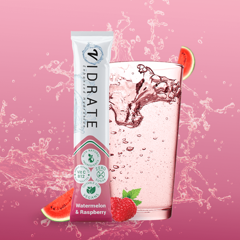 Watermelon & Raspberry Hydration with vitamins and electrolytes – ViDrate™