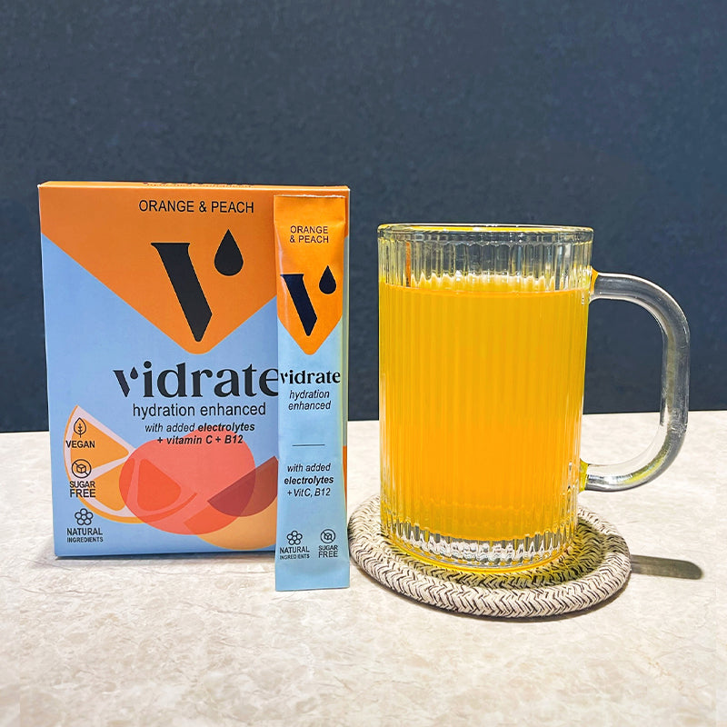 15 Orange Peach hydration drink with vitamin and electrolytes