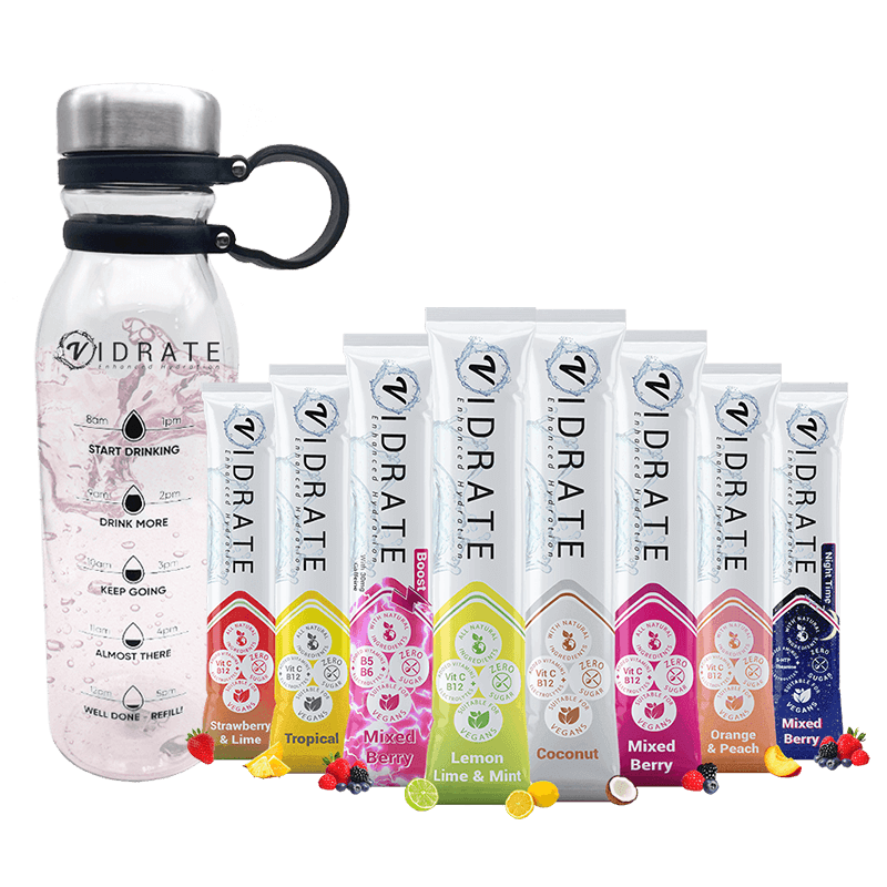 healthy hydration with vitamins and electrolytes