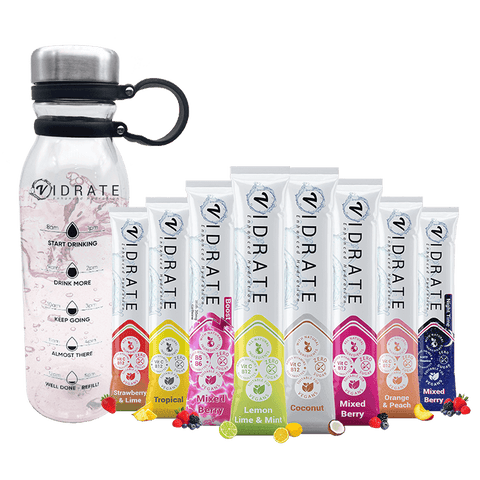 hydration drink with vitamins and electrolytes and zero sugar