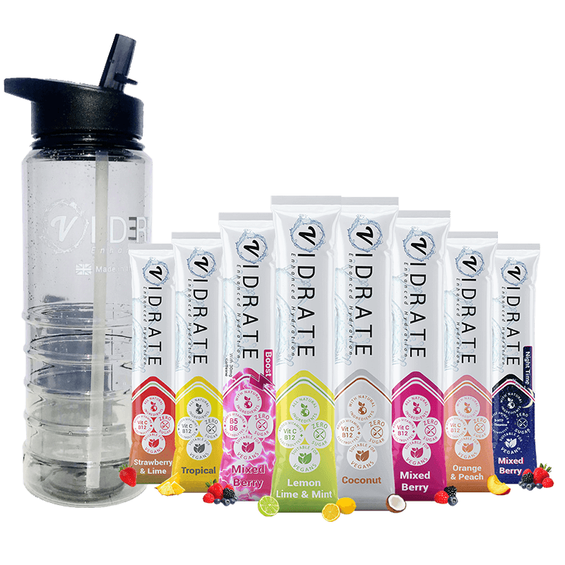 hydration with vitamins and electrolytes and zero sugar