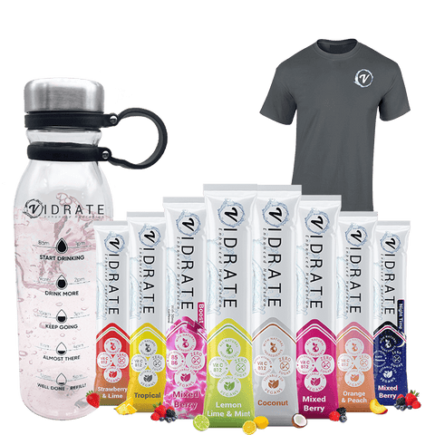 hydration drink with vitamins and electrolytes and zero sugar