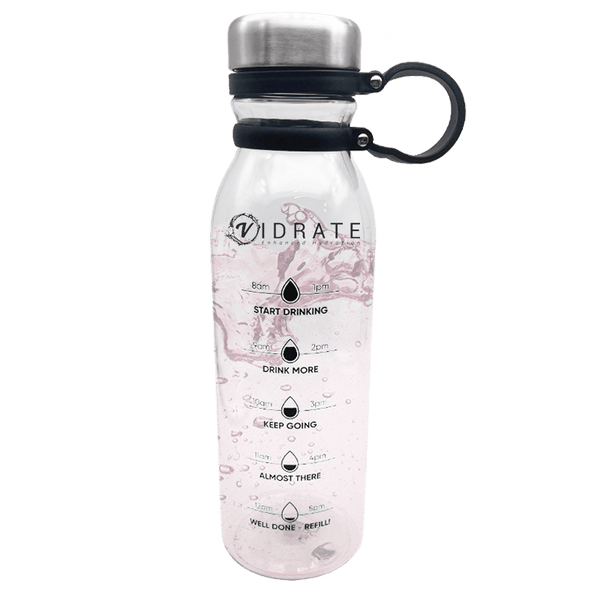 Tasty Plastic Motivational Water Bottle with Leak-Proof Lid